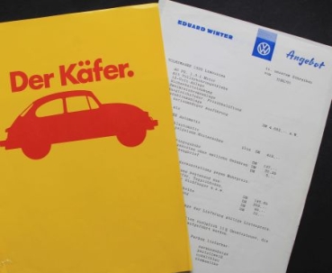 Volkswagen Beetle Modelprogram 1969 Carbrochure (9614)
